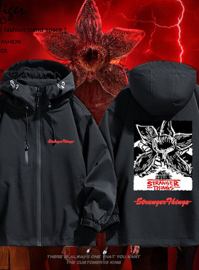 怪奇物语StrangerThings周边美剧冲锋衣夹克秋冬学生三合一外套