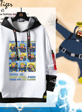 潜水员戴夫游戏周边DAVE THE DIVER二次元动漫假两件卫衣男女衣服