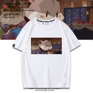 小约翰可汗仓鼠名场面田文静马国成搞怪短袖T恤男女夏季宽松衣服