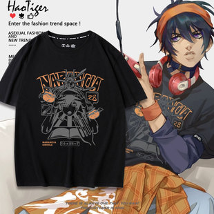 JOJO纳兰迦小飞机黄金之风同人二次元联名周边短袖纯棉男女上衣服
