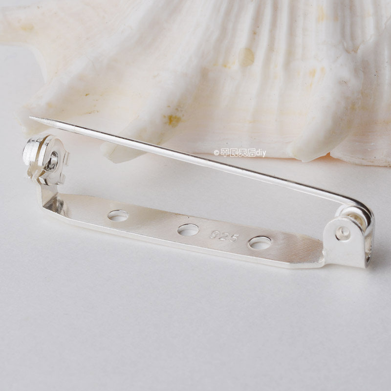 S  브로치 코사지 칼라 핀 가슴 팔 어깨 배지 스카프 안전 핀베이스 DIY 액세서리