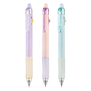 爱好摩易擦中性笔ST尖可擦笔小学生专用三年级热可擦按动中性笔黑色晶蓝色高颜值摩易擦魔力擦圆珠笔可复写