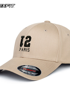 FLEXFIT深顶刺绣棒球帽男大头围硬顶鸭舌帽子男款加大加深显脸小