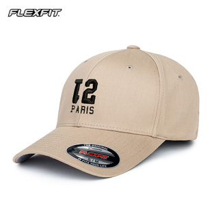 FLEXFIT深顶刺绣棒球帽男大头围硬顶鸭舌帽子男款加大加深显脸小