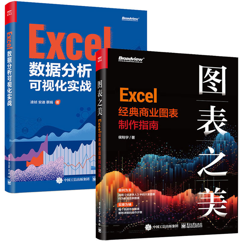 图表之美 Excel商业图表指南+Excel数据分析可视化实战 2本电子工业出版社_虎窝淘
