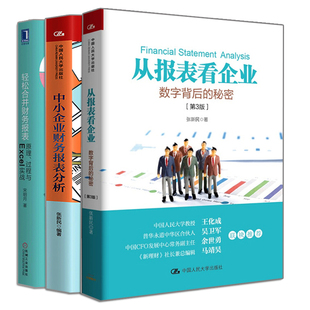 数字背后 轻松合并财务报表 中小企业财务报表分析 从报表看企业 秘密第3版 过程与Excel实战 企业财务报表分析解读书 原理