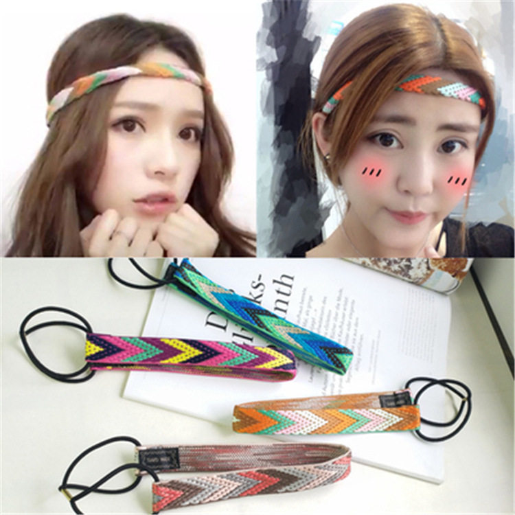 the republic of korea fashion Headdress Ethnic style Hair band Retro Hairdressing weave Headband Hair hoop Bohemia Hair ropein the Accessories/Fashion Jewelry, Hair Accessories  category - from Buy2taobao.com to provide professional Taobao agent buy service