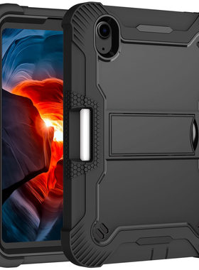 适用苹果迷你6三合一硅胶PC支架平板套iPad mini6 2021防震防摔壳