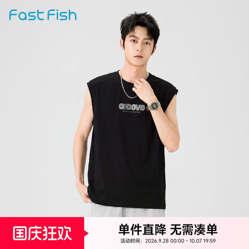 篮球运动无袖背心坎肩潮流短袖T