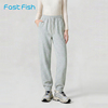 快鱼2026春季韩系束脚卫裤女宽松运动裤时尚简约休闲裤女士休闲裤