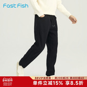 休闲裤 裤 2025年冬新款 快鱼460g重磅男士 宽松直筒裤 保暖卫裤 子男款