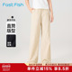 子松紧腰带抽绳休闲裤 快鱼工装 新款 百搭舒适纯色薄裤 裤 女2025夏季
