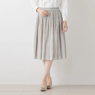 7折日本女装代购包税包邮海外直邮NEWYORKER纽约克印花口袋中长裙