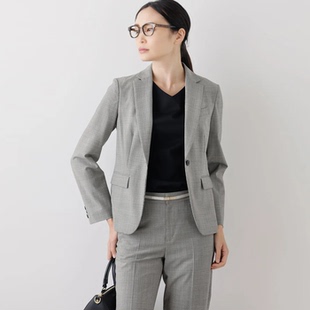 6折日本女装代购包税包邮NEWYORKER纽约克通勤OL风羊毛混纺小西装