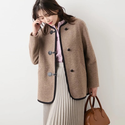 日本制纽约克羊毛混纺外套