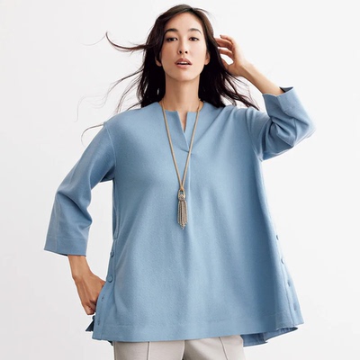 DAMA极简风羊毛套头衫