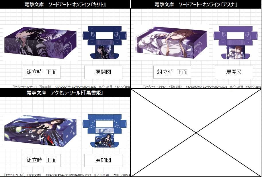 卡片诊所 纸卡盒 电击文库 刀剑神域  加速世界 9.22截