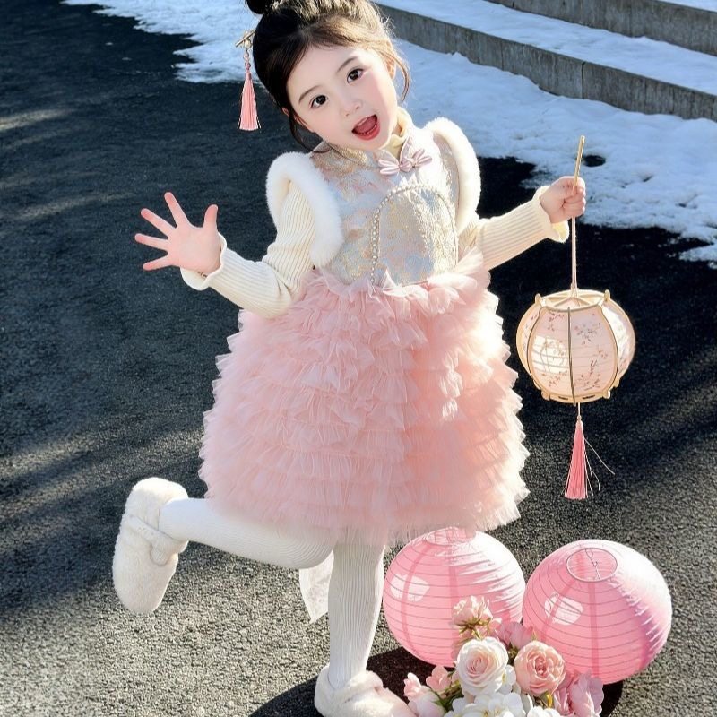 女童加绒连衣裙套装2026新款儿童洋气冬款裙子女宝宝冬装礼服公主,童装/婴儿装/亲子装,套装,淘宝优惠券,粉丝福利购,淘宝优惠卷