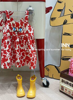 特价清仓 韩版女童公主裙可爱短袖连衣裙纯棉宝宝小女孩日常集合