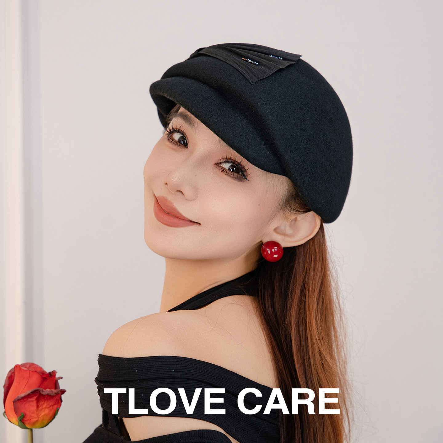 9570立体羊毛贝雷帽女士秋冬季新款优雅真丝麻蝴蝶结赫本风鸭舌帽,服饰配件/皮带/帽子/围巾,帽子,淘宝优惠券,粉丝福利购,淘宝优惠卷