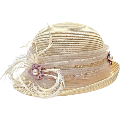 渔夫帽出游优雅女春夏秋