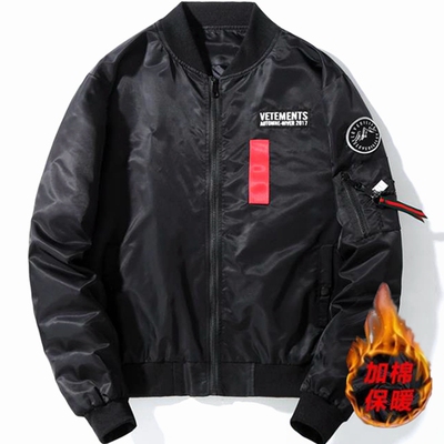 秋冬加棉棉服飞行夹克秋冬