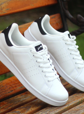 贵人鸟白色板鞋男鞋百搭小白鞋2021新款春秋季透气学生休闲运动鞋