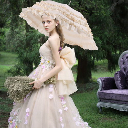 动漫cos花边lolita公主道具雨伞