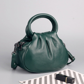 真皮女包2025新款 冬季 复古头层牛皮手提小包包简约百搭女士斜挎包