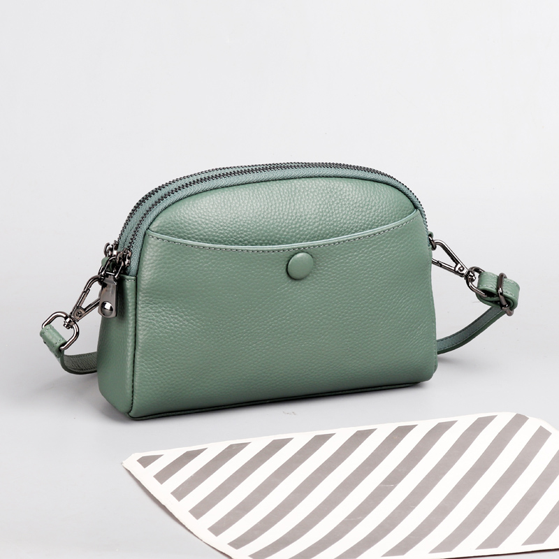 真皮包包3个隔层小包身大容量