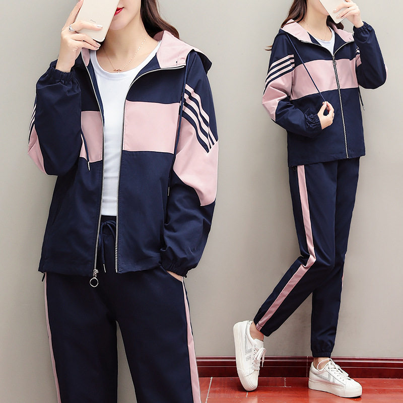 运动服套装女2021年新款休闲卫衣