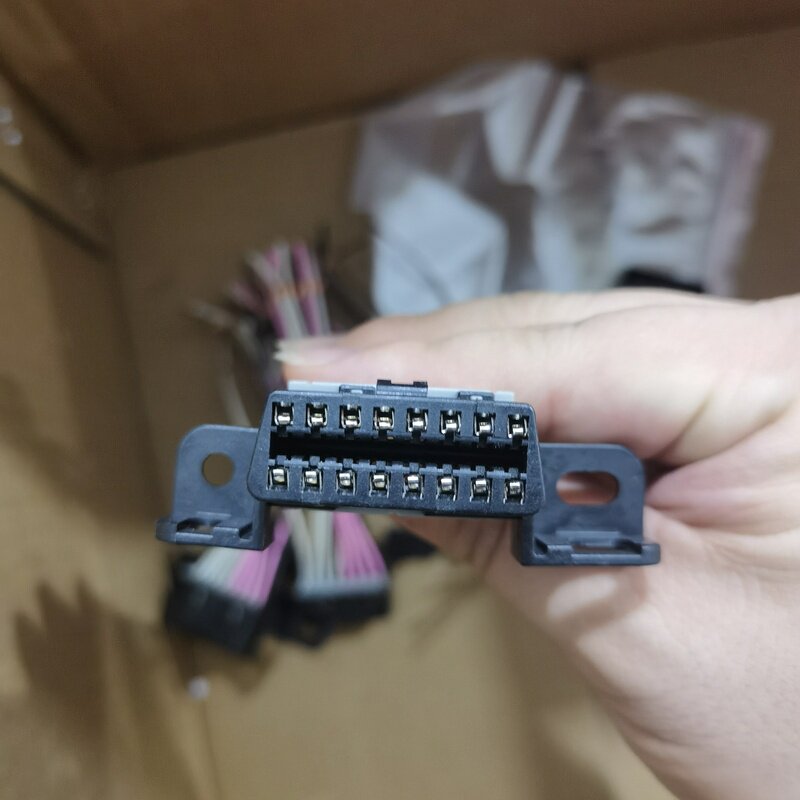 别克凯越雪佛兰汽车电脑诊断接口OBD2检测插头16针/Pin母头带线
