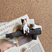 创意日系猫咪趴趴软木钉图钉软木钉毛毡板留言钉绘画办公文具教室