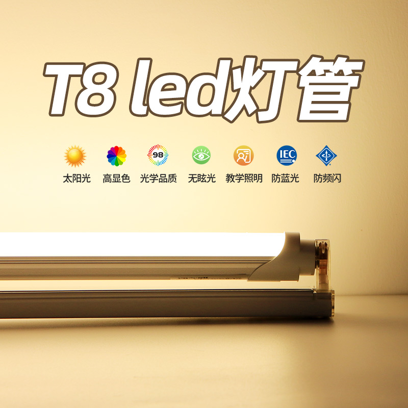 T8LED灯管双端光管长条日光灯