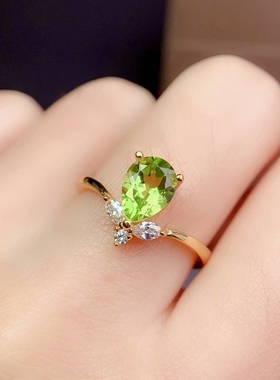 diy纯银水滴形时尚风戒指