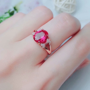 S925银女款戒指空托大尺寸8*10  10*12 mm可镶嵌本店裸石日韩流行