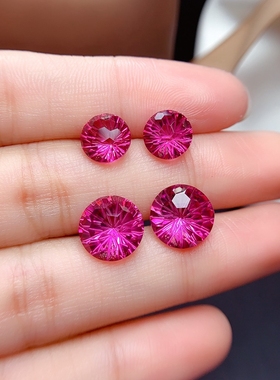 裸石椭圆形裸石耳钉戒指吊坠