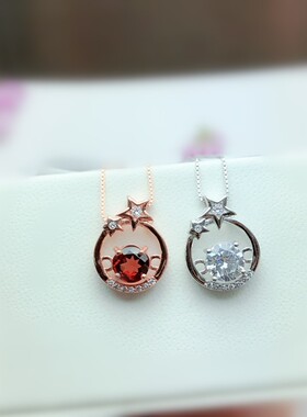 克拉吊坠成品水晶翡翠莫桑钻