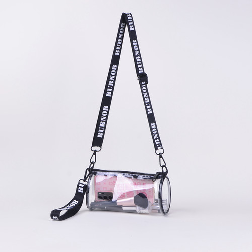 斜挎圆筒包定制透明包透明痛包