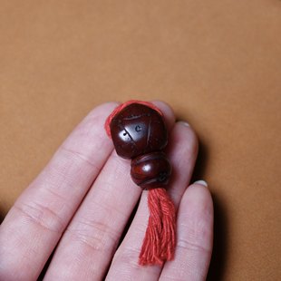 牧区老凤眼菩提籽三通佛头龙眼图腾全品文玩手工DIY佛珠束尾百搭