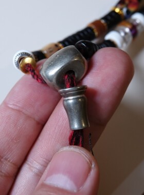 弯弯早期手工白利马铜佛头三通简约百搭到位文玩DIY佛珠手串