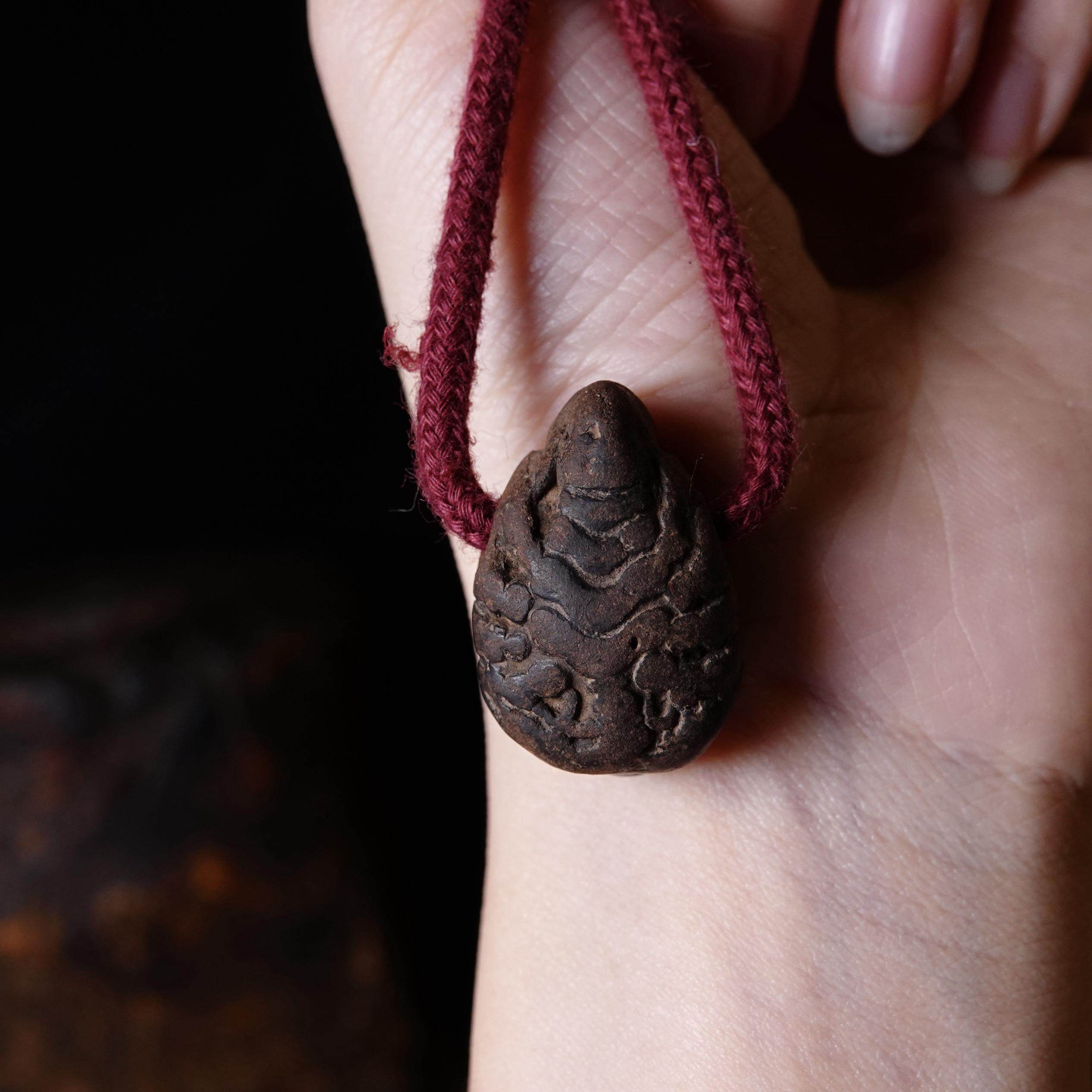 小年份西藏德巴燃匝蝎子娘拉擦擦随身护身符文玩DIY挂件一图一物