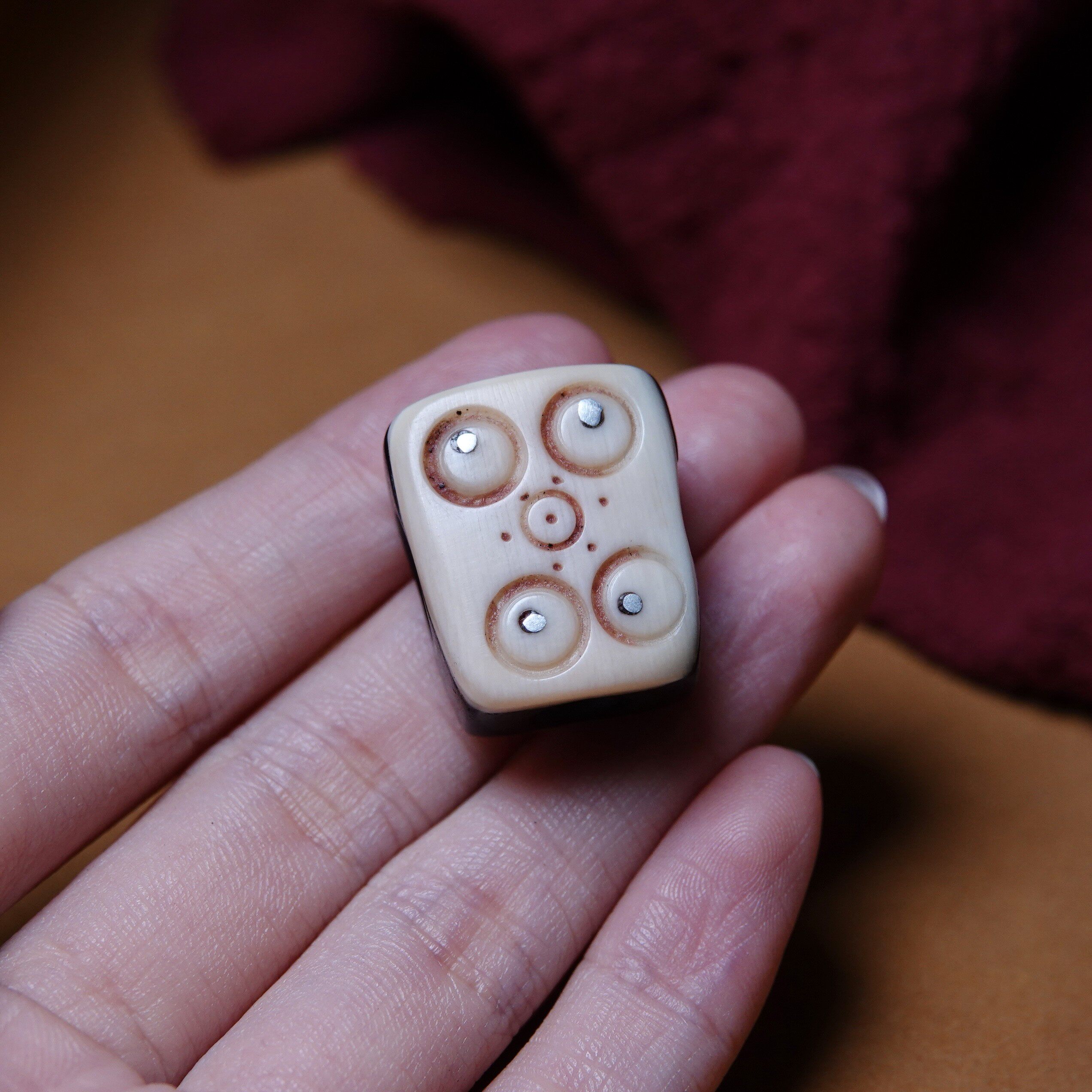 牧区纯手工多材质镶嵌咒点三通佛头文玩藏式念珠手持百搭束尾配饰