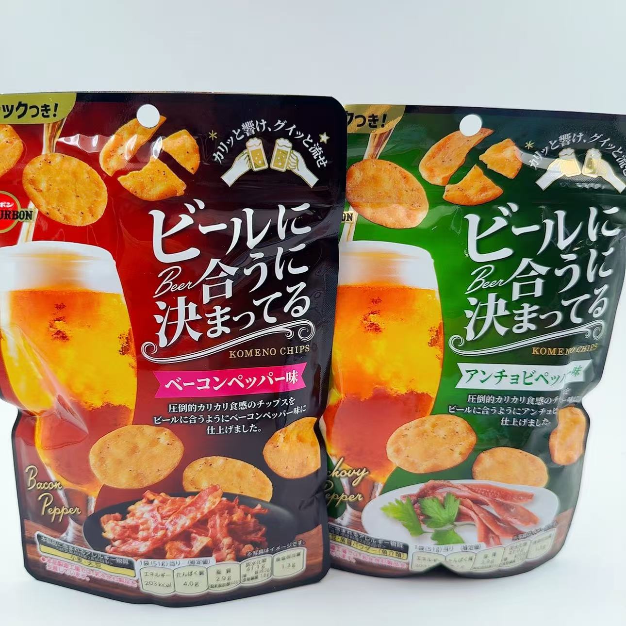 日本本土布尔本培根胡椒薯片