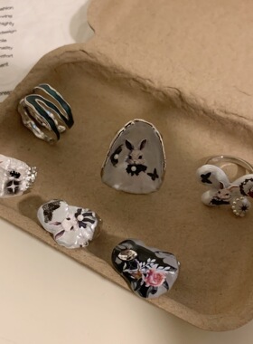 y2k珐琅合金/镀银/镀金甜酷