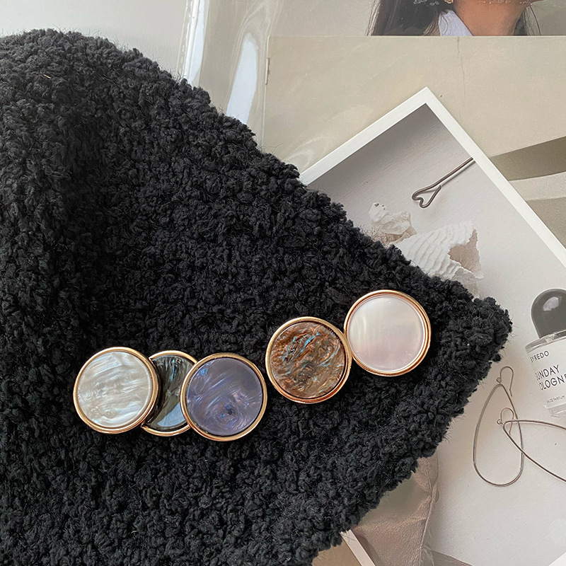 艺森ESSTUDIO简约风金属纽扣树脂