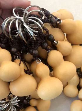 摆摊钥匙扣包挂天然葫芦钥匙扣挂件创意礼品保平安小葫芦情侣diy