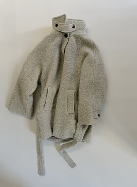 London flat 25fw 爆款返场 羊毛圈收腰大衣