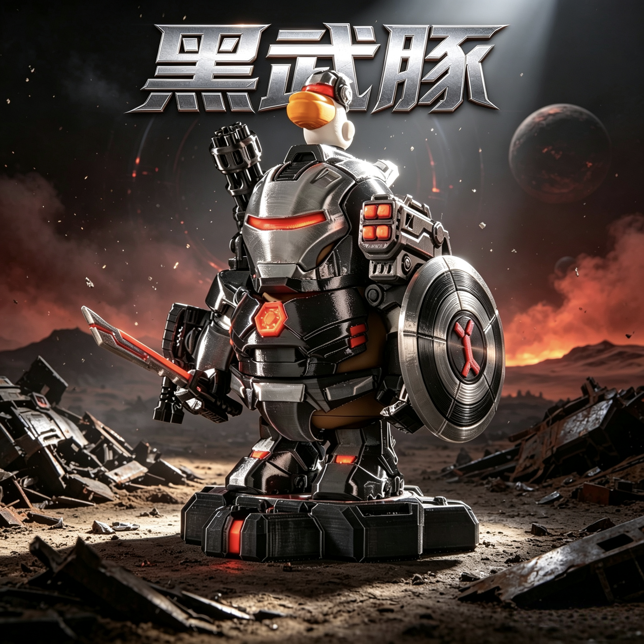 黑武豚卡皮巴拉磁吸玩具3D打印
