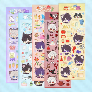 恋与深空同人沈星回祁煜黎深秦彻夏以昼咕卡贴纸贴画手账贴周边